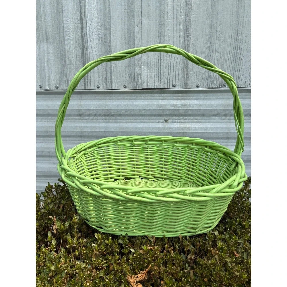 Antique Wicker Basket  20 W by 20 H